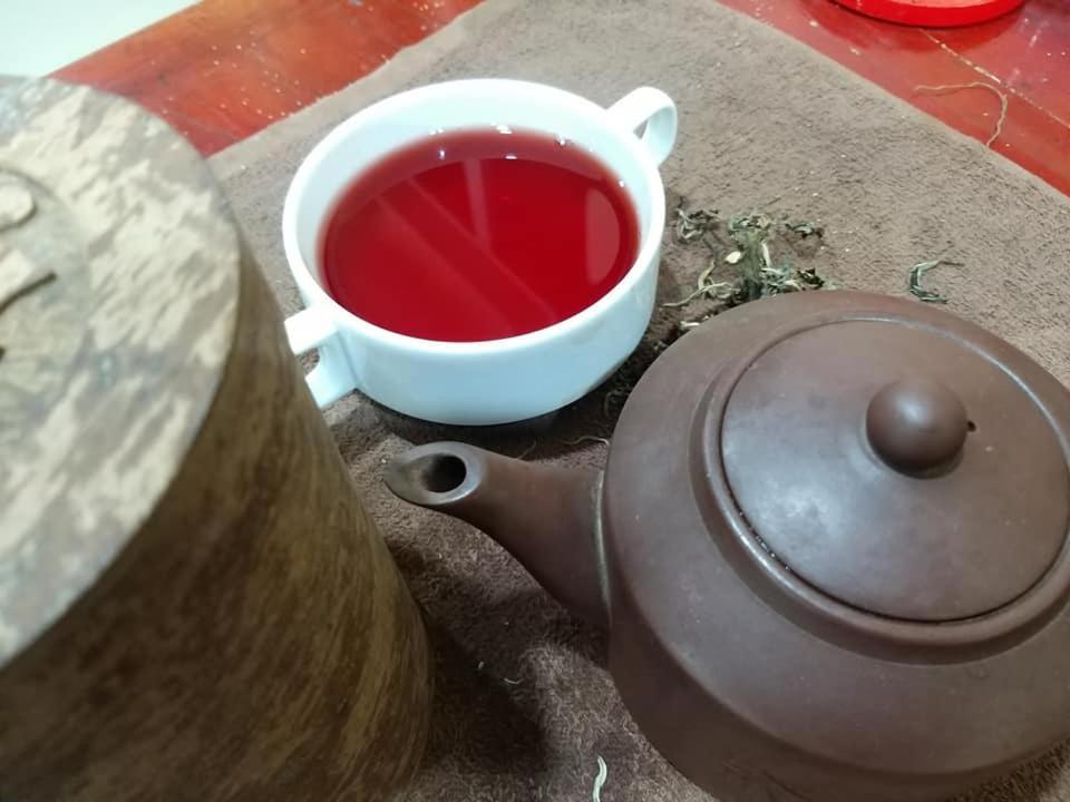 Nhà Trà Long Cổ Trấn - Homestay&Tea Ceremony Loung Co Extérieur photo